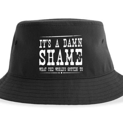 Oliver Anthony Its A Damn Shame What The Worlds Gotten To Sustainable Bucket Hat
