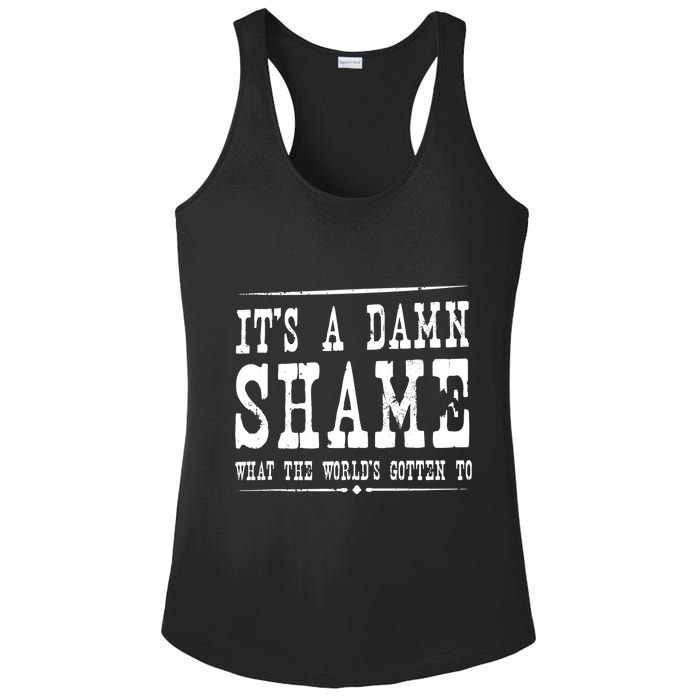Oliver Anthony Its A Damn Shame What The Worlds Gotten To Ladies PosiCharge Competitor Racerback Tank