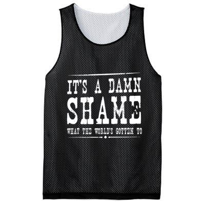 Oliver Anthony Its A Damn Shame What The Worlds Gotten To Mesh Reversible Basketball Jersey Tank