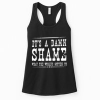 Oliver Anthony Its A Damn Shame What The Worlds Gotten To Womens Tank Top