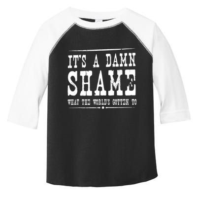 Oliver Anthony Its A Damn Shame What The Worlds Gotten To Toddler Fine Jersey T-Shirt