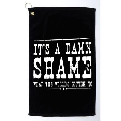 Oliver Anthony Its A Damn Shame What The Worlds Gotten To Golf Towel
