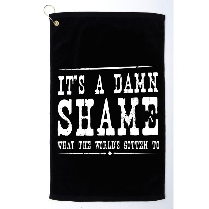 Oliver Anthony Its A Damn Shame What The Worlds Gotten To Golf Towel