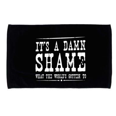 Oliver Anthony Its A Damn Shame What The Worlds Gotten To Microfiber Hand Towel