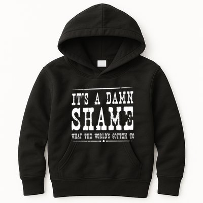 Oliver Anthony Its A Damn Shame What The Worlds Gotten To Kids Hoodie