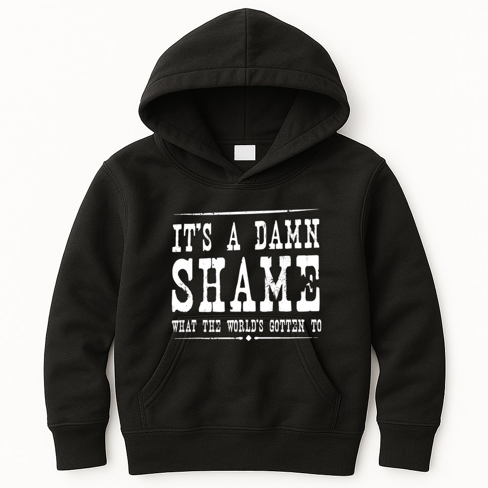 Oliver Anthony Its A Damn Shame What The Worlds Gotten To Kids Hoodie