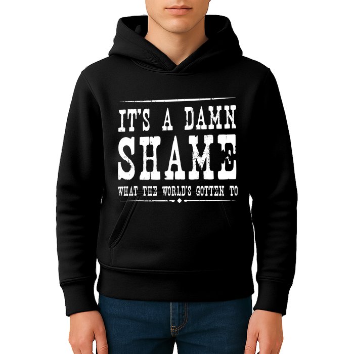 Oliver Anthony Its A Damn Shame What The Worlds Gotten To Kids Hoodie