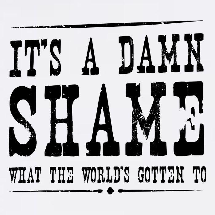 Oliver Anthony Its A Damn Shame What The Worlds Gotten To Garment-Dyed Sweatshirt