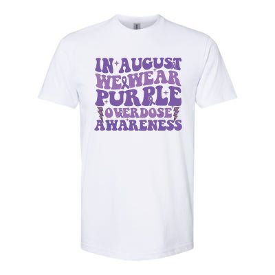 Overdose Awareness In August We Wear Purple Women Softstyle CVC T-Shirt