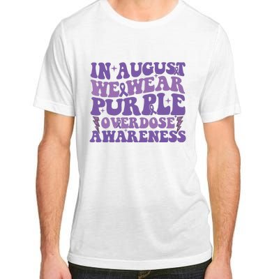 Overdose Awareness In August We Wear Purple Women Adult ChromaSoft Performance T-Shirt