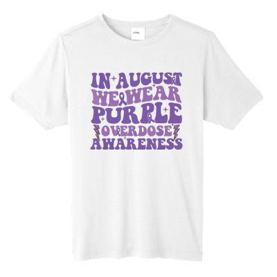 Overdose Awareness In August We Wear Purple Women Tall Fusion ChromaSoft Performance T-Shirt