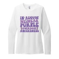 Overdose Awareness In August We Wear Purple Women Womens CVC Long Sleeve Shirt