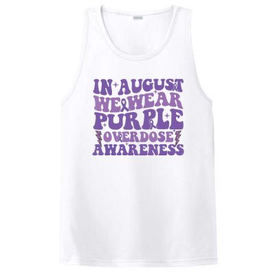 Overdose Awareness In August We Wear Purple Women PosiCharge Competitor Tank