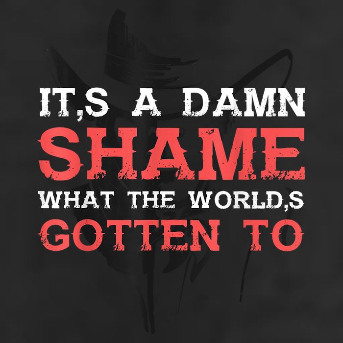 Oliver Anthony Its A Damn Shame What The Worlds Gotten To Garment-Dyed Fleece Hoodie