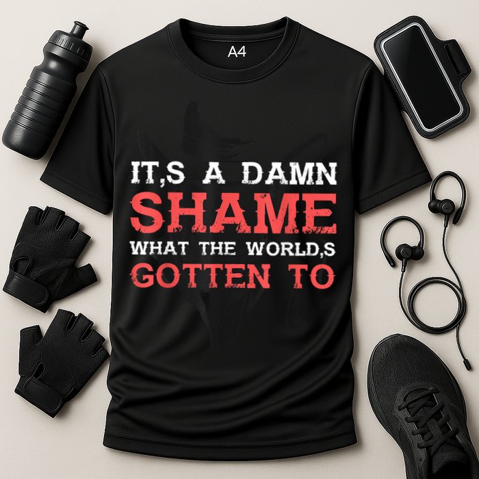 Oliver Anthony Its A Damn Shame What The Worlds Gotten To Performance Shirt