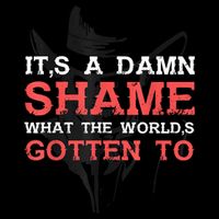 Oliver Anthony Its A Damn Shame What The Worlds Gotten To Drawstring Bag