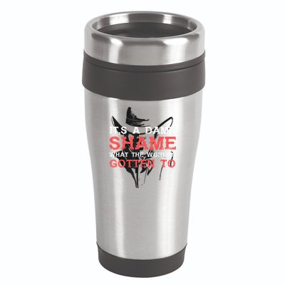 Oliver Anthony Its A Damn Shame What The Worlds Gotten To 16oz Travel Tumbler