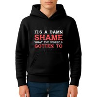 Oliver Anthony Its A Damn Shame What The Worlds Gotten To Kids Hoodie