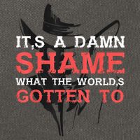 Oliver Anthony Its A Damn Shame What The Worlds Gotten To Cotton Canvas Backpack