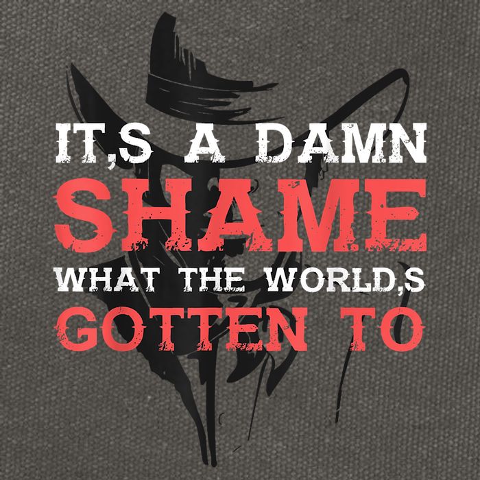Oliver Anthony Its A Damn Shame What The Worlds Gotten To Cotton Canvas Backpack