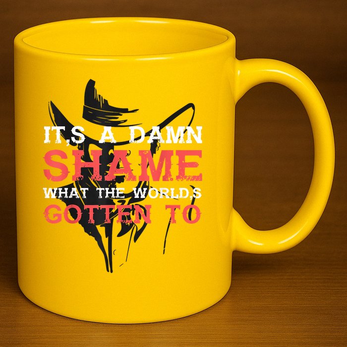 Oliver Anthony Its A Damn Shame What The Worlds Gotten To 11oz C Handle Ceramic Mug