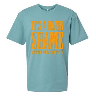 Oliver Anthony Its A Damn Shame What The Worlds Gotten To Sueded Cloud Jersey T-Shirt