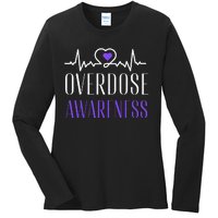 Overdose Awareness I Wear Purple For My Son for Overdose Ladies Long Sleeve Shirt