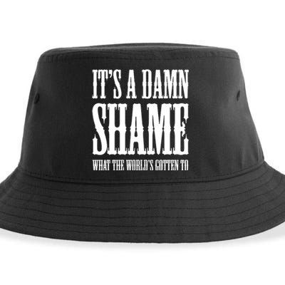 Oliver Anthony Its A Damn Shame What The Worlds Gotten To Sustainable Bucket Hat