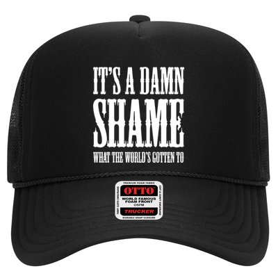 Oliver Anthony Its A Damn Shame What The Worlds Gotten To Trucker Hat