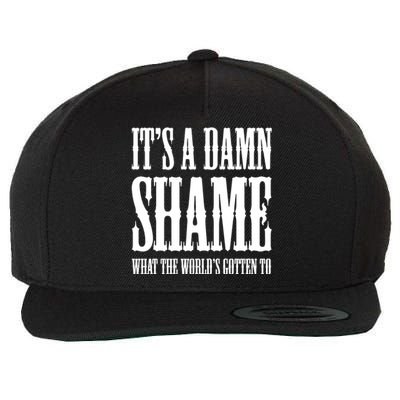 Oliver Anthony Its A Damn Shame What The Worlds Gotten To Wool Snapback Cap