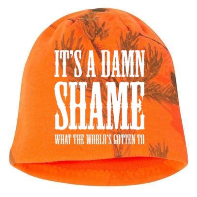 Oliver Anthony Its A Damn Shame What The Worlds Gotten To Kati - Camo Knit Beanie