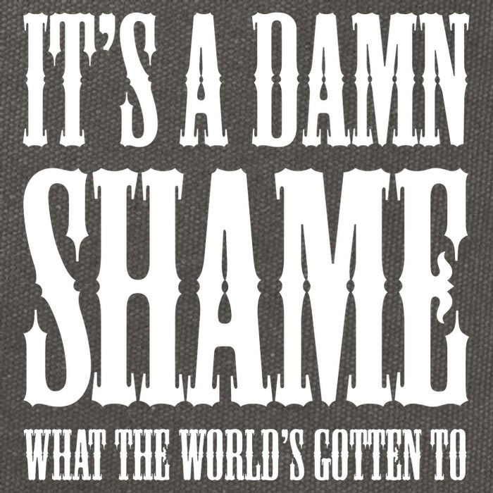 Oliver Anthony Its A Damn Shame What The Worlds Gotten To Cotton Canvas Backpack