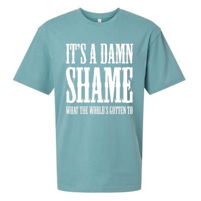 Oliver Anthony Its A Damn Shame What The Worlds Gotten To Sueded Cloud Jersey T-Shirt