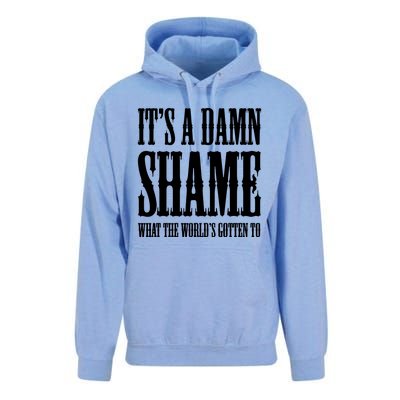 Oliver Anthony Its A Damn Shame What The Worlds Gotten To Unisex Surf Hoodie