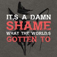 Oliver Anthony Its A Damn Shame What The Worlds Gotten To Cotton Canvas Backpack