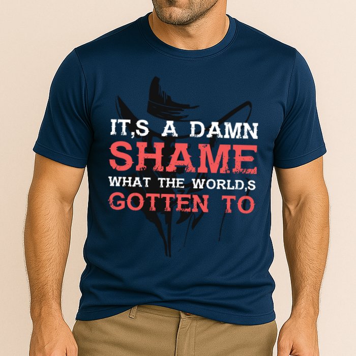 Oliver Anthony Its A Damn Shame What The Worlds Gotten To Performance Shirt