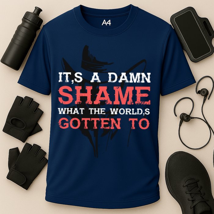 Oliver Anthony Its A Damn Shame What The Worlds Gotten To Performance Shirt