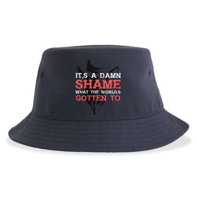 Oliver Anthony Its A Damn Shame What The Worlds Gotten To Sustainable Bucket Hat