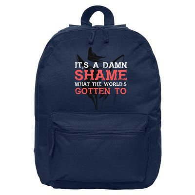 Oliver Anthony Its A Damn Shame What The Worlds Gotten To 16 in Basic Backpack