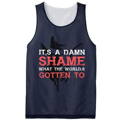 Oliver Anthony Its A Damn Shame What The Worlds Gotten To Mesh Reversible Basketball Jersey Tank