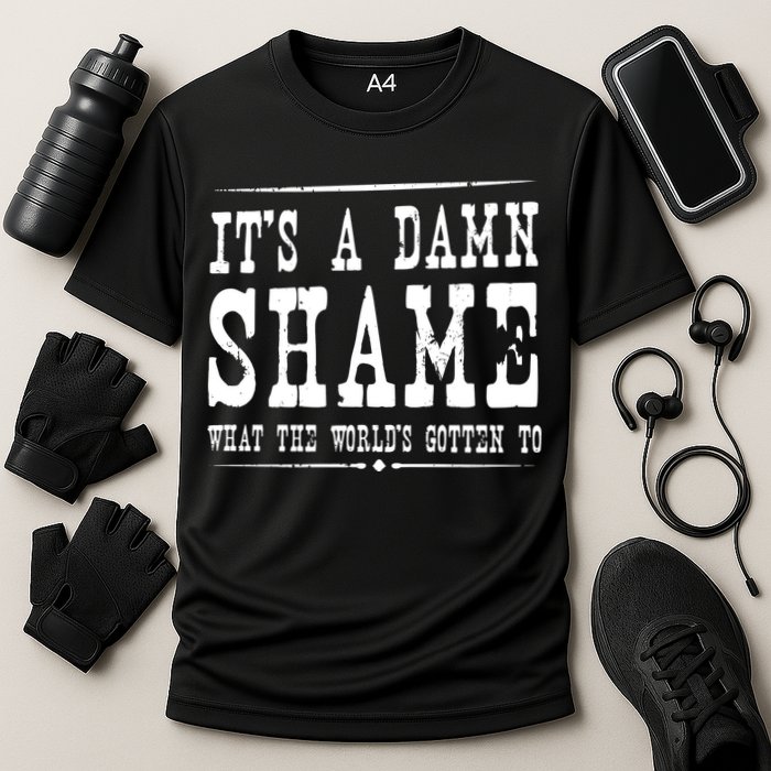 Oliver Anthony Its A Damn Shame What The Worlds Gotten To Cooling Performance Crew T-Shirt