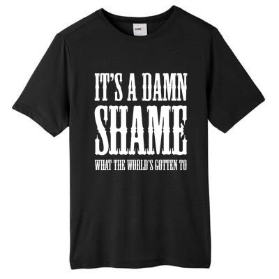 Oliver Anthony Its A Damn Shame What The Worlds Gotten To Tall Fusion ChromaSoft Performance T-Shirt