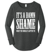 Oliver Anthony Its A Damn Shame What The Worlds Gotten To Women's Perfect Tri Tunic Long Sleeve Shirt