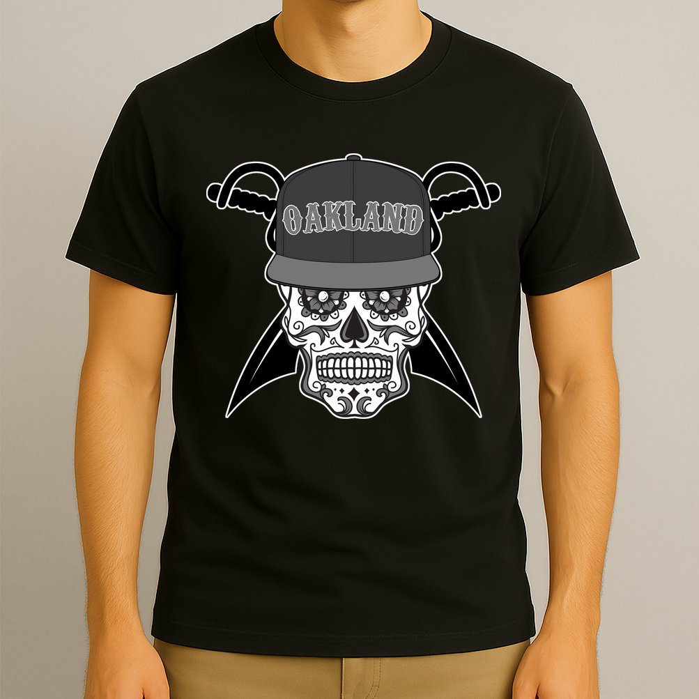 Oakland Day of The Dead Sugar Skull T-Shirt