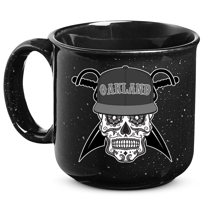 Oakland Day of The Dead Sugar Skull 15oz Campfire Ceramic Mug