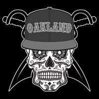 Oakland Day of The Dead Sugar Skull Drawstring Bag