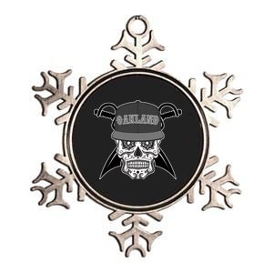 Oakland Day of The Dead Sugar Skull Metallic Star Ornament