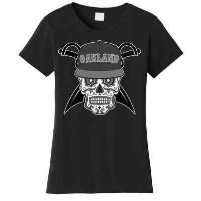 Oakland Day of The Dead Sugar Skull Women's T-Shirt