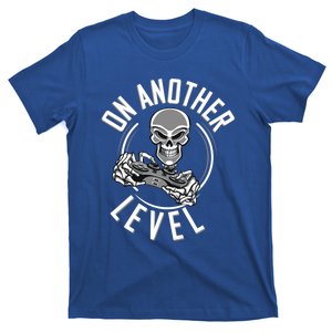 On Another Level Gaming Gift Video Gamer Skeleton Cute Gift T-Shirt