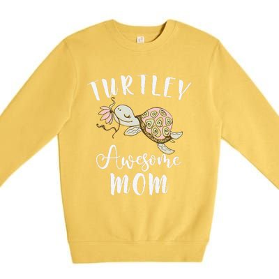 Ocean Animal Lover Mom Mothers Day Gift Idea Turtle Premium Crewneck Sweatshirt